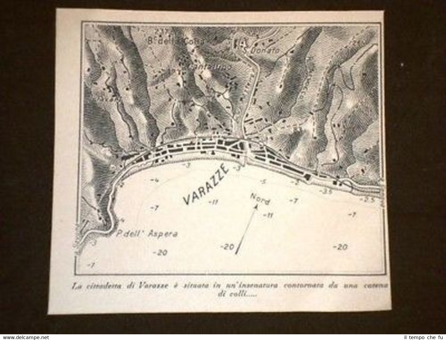Cartina di Varazze o Väze