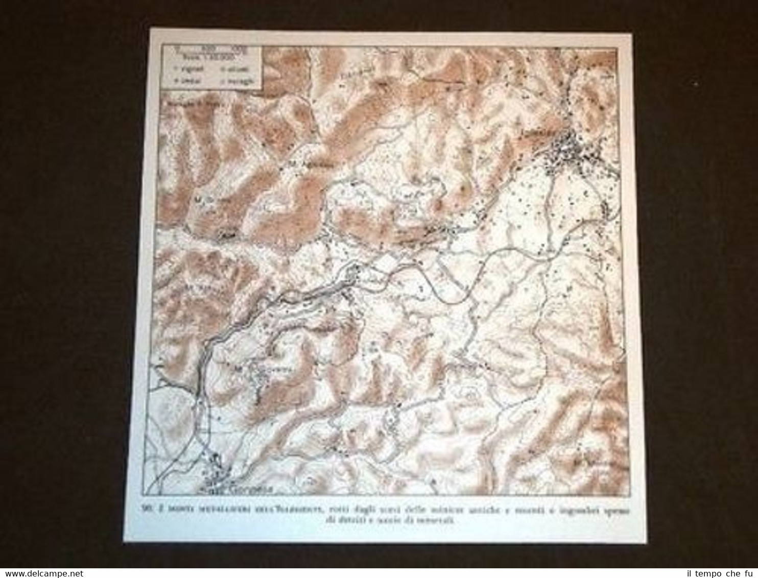 Cartina Gonnesa e Iglesias in Sardegna