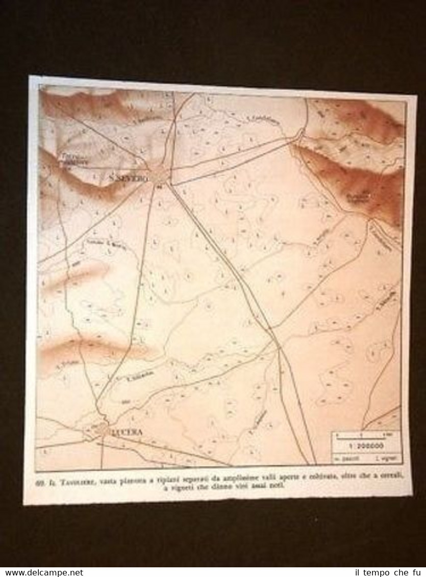 Cartina Tavoliere delle Puglia Lucera San Severo