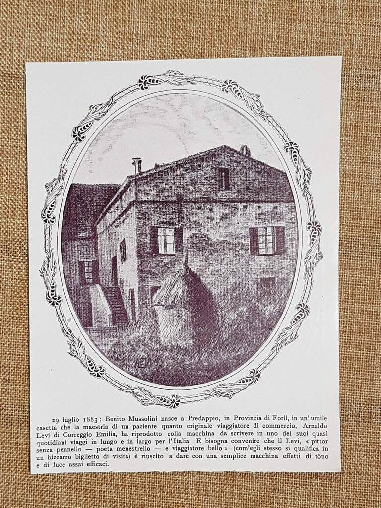 Casa Mussolini battuta macchina Arnaldo Levi Pittore senza pennello Stampa …