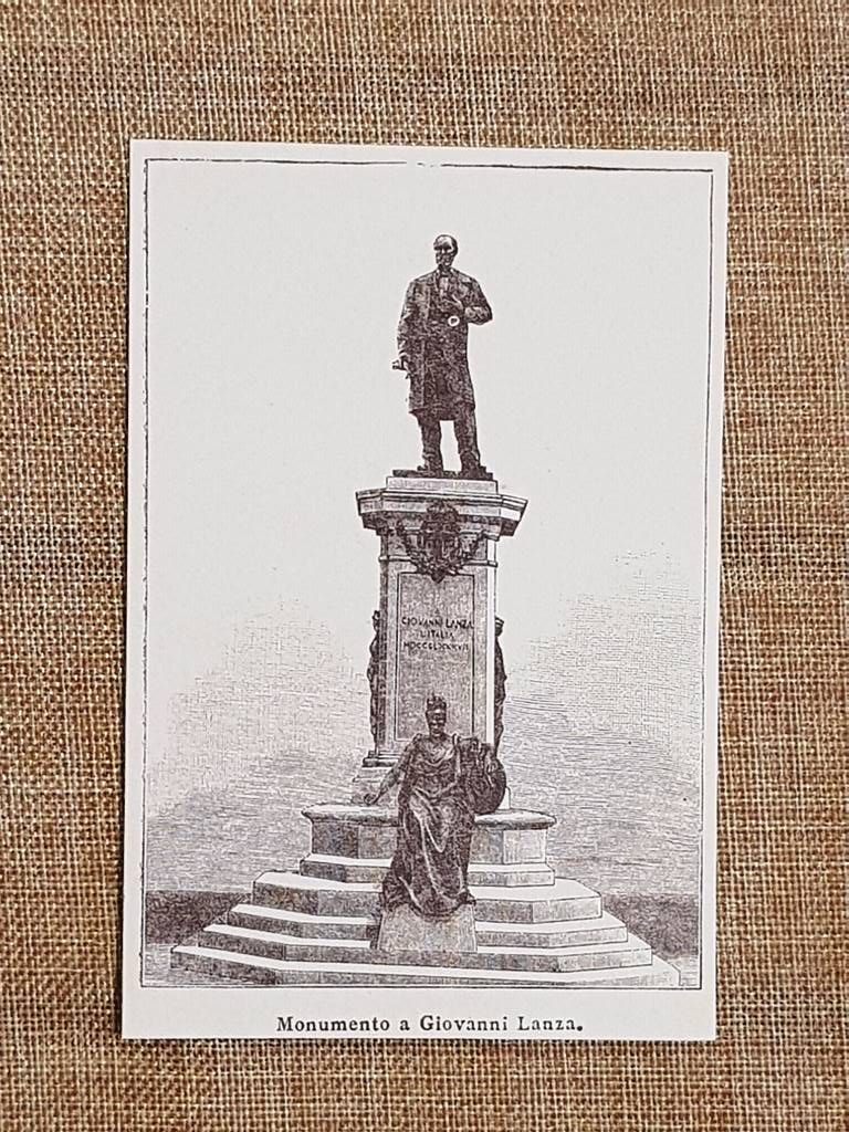 Casale Monferrato nell'800 Il monumento a Giovanni Lanza Piemonte