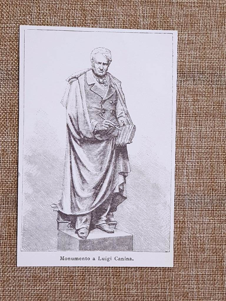 Casale Monferrato nell'800 Il monumento a Luigi Canina Piemonte