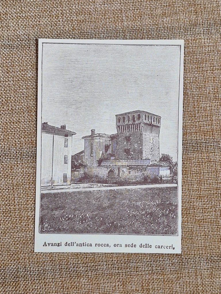 Casalmaggiore nell'800 Avanzi dell'antica rocca ora carceri Cremona Lombardia