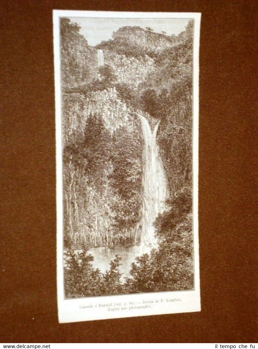 Cascade a Rabacal o Rabazal en 1889