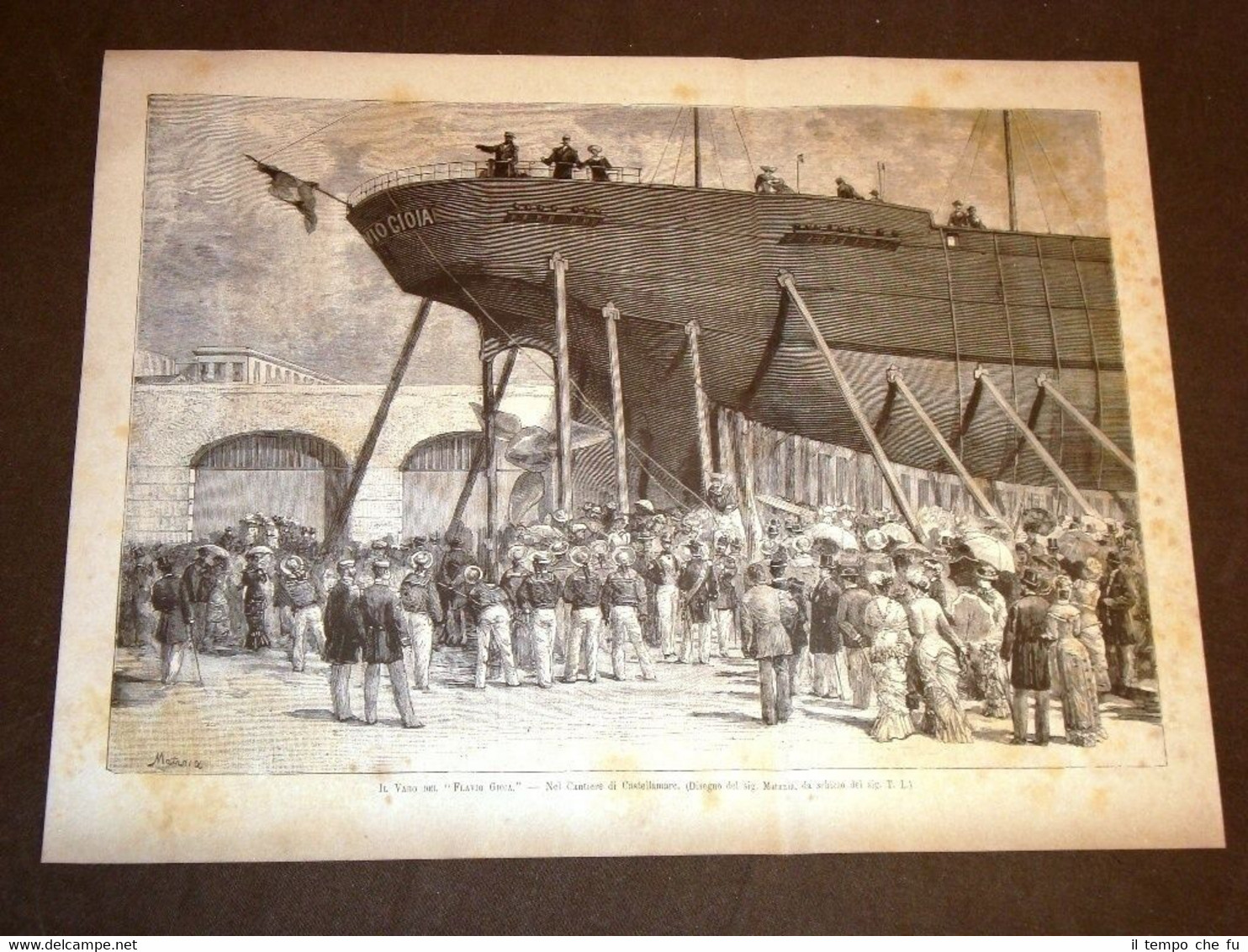 Castellamare o Castellammare di Stabia nel 1881 Varo della nave …