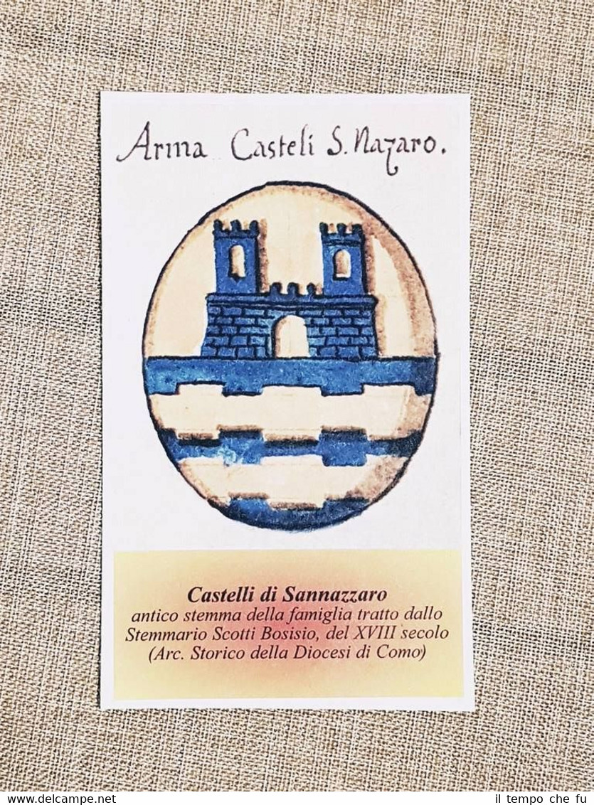 Castelli di Sannazzaro Famiglia nobile Stemma Annuario nobiltà Giornale araldico