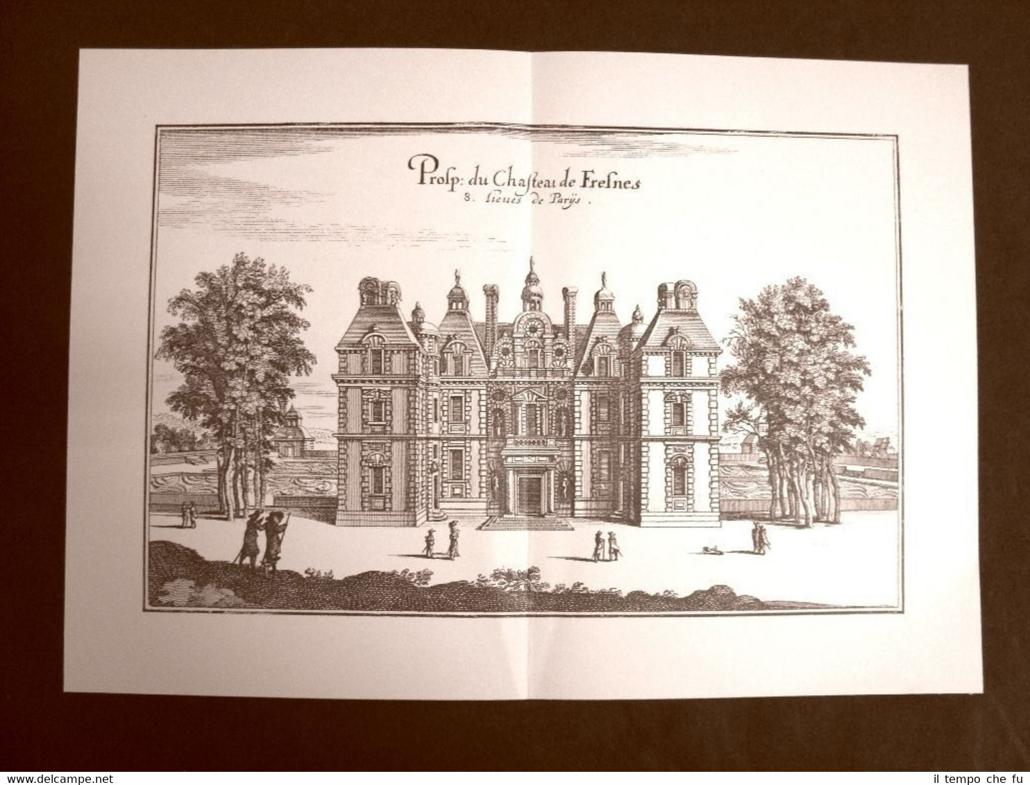 Castello di Fresnes Francia Incisione di Merian Matthäus del 1640 …