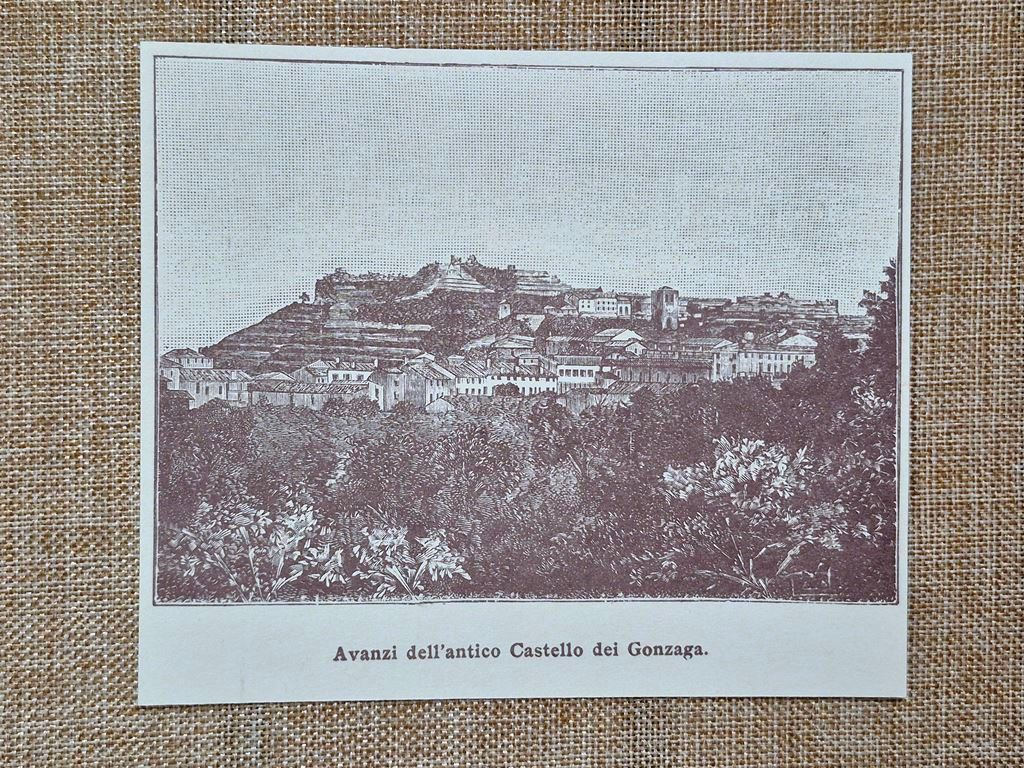 Castiglione delle Stiviere nell'800 Castello dei Gonzaga Mantova Lombardia