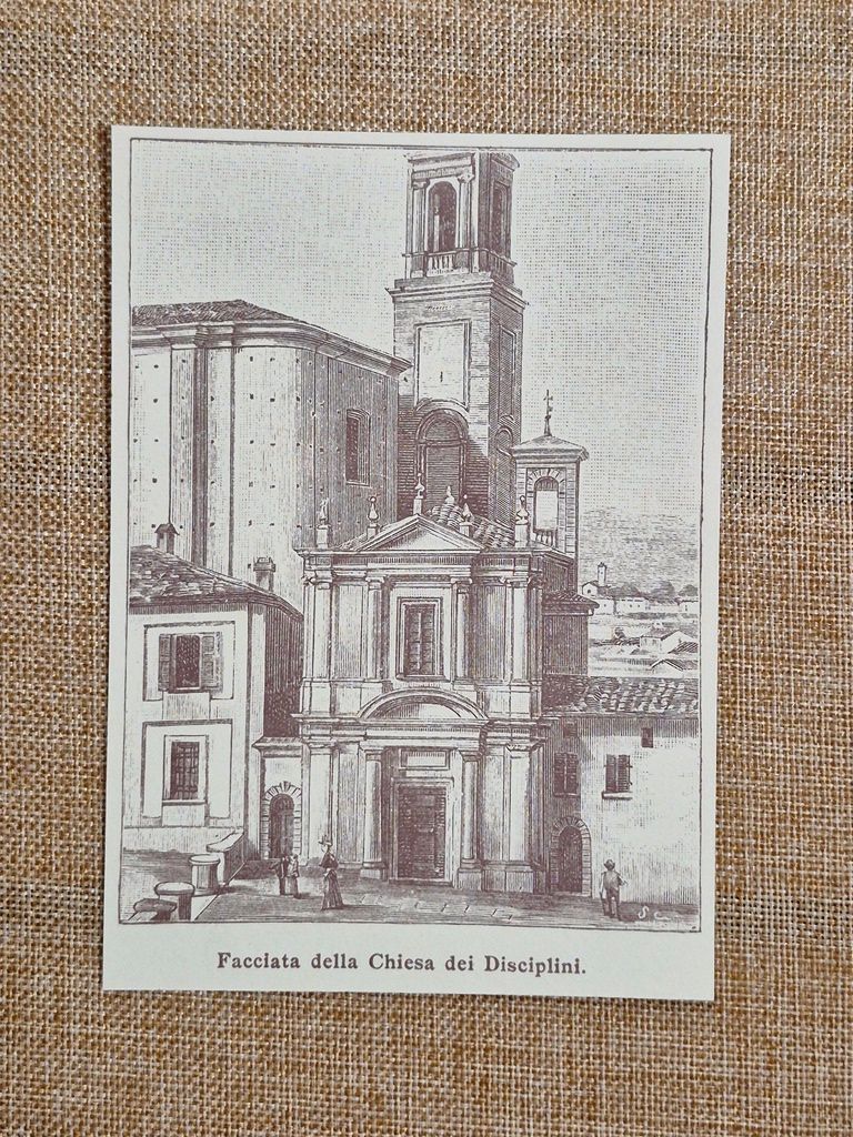 Castiglione delle Stiviere nell'800 Chiesa dei Disciplini Mantova Lombardia