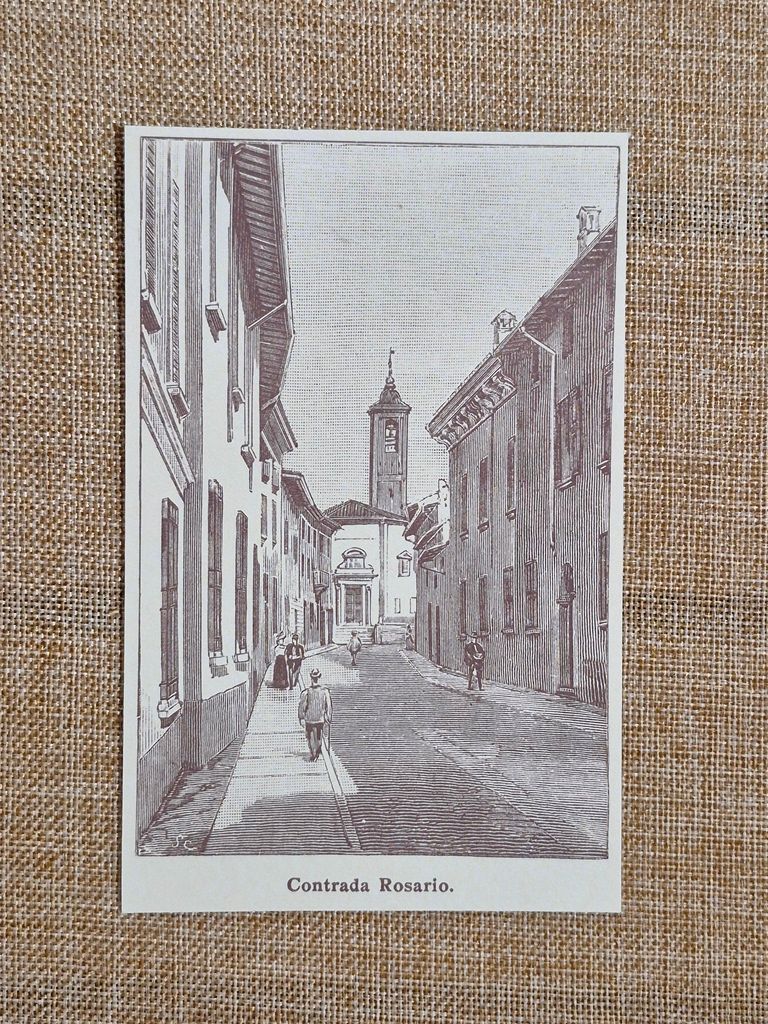 Castiglione delle Stiviere nell'800 Contrada Rosario Mantova Lombardia