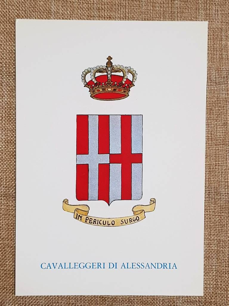Cavalleggeri di Alessandria Emblema o stemma araldico Reggimento di Cavalleria