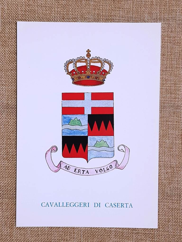 Cavalleggeri di Caserta Emblema o stemma araldico Reggimento di Cavalleria