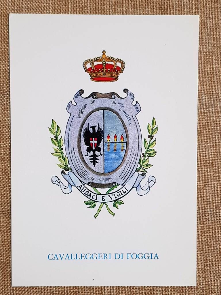 Cavalleggeri di Foggia Emblema o stemma araldico Reggimento di Cavalleria