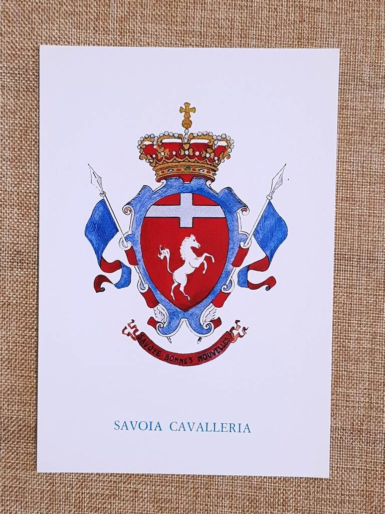 Cavalleggeri Savoia Emblema o stemma araldico Reggimento di Cavalleria
