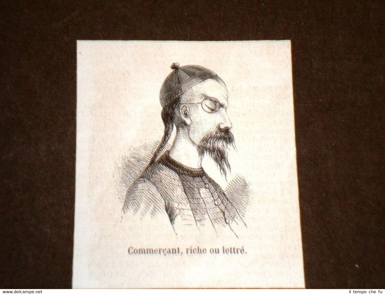 Cina nel 1858 Commerciate Uomo ricco e letterato
