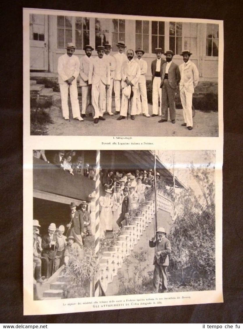 Cina nel 1900 Salvago Raggi a Pechino Tribuna delle corse