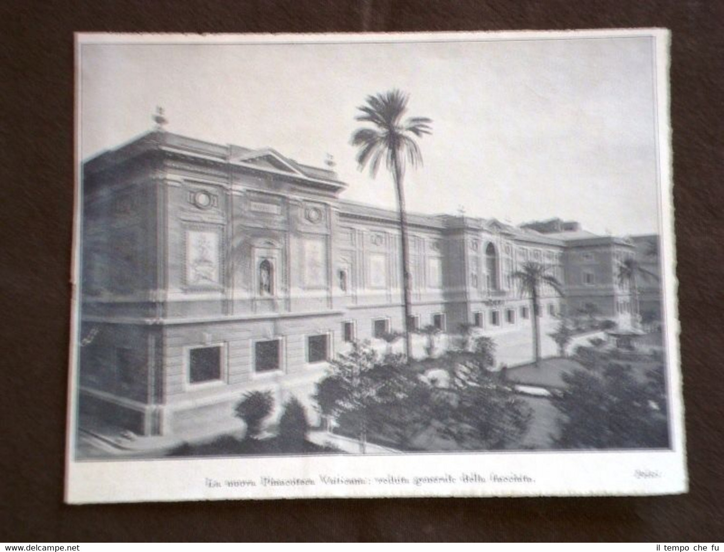 Città del Vaticano nel 1932 Nuova Pinacoteca vaticana La facciata