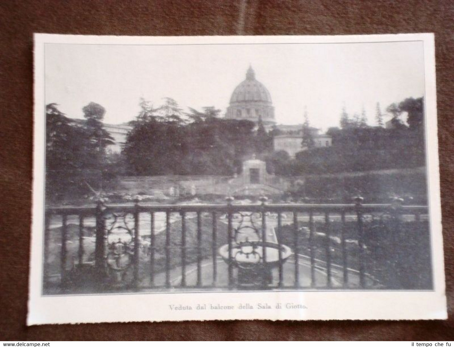 Città del Vaticano nel 1932 Veduta del balcone della Sala …