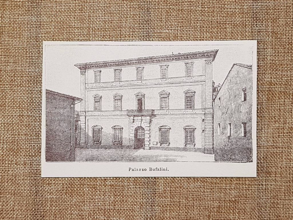 Città di Castello nell'800 Palazzo Bufalini Perugia Umbria