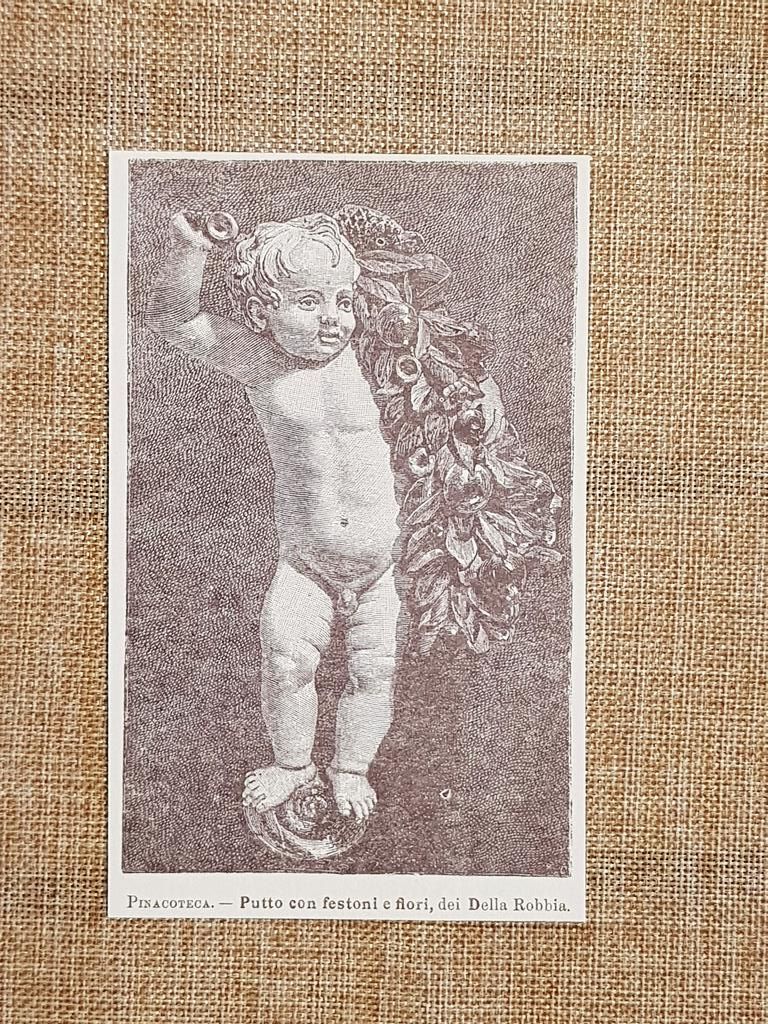 Città di Castello nell'800 Pinacoteca Putto di A. Della Robbia …