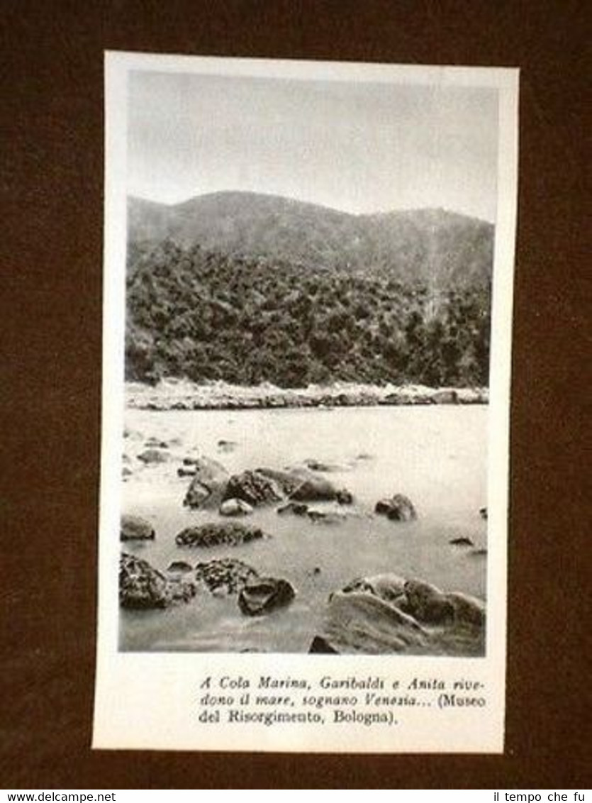 Cola marina Garibaldi ed Anita rivedono il mare.