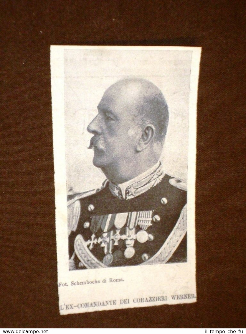 Comandante dei Corazzieri Werner nel 1898