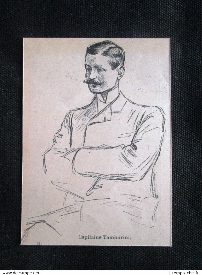 Complotto di Courbevoie - Il Capitano Tamburini Stampa del 1905