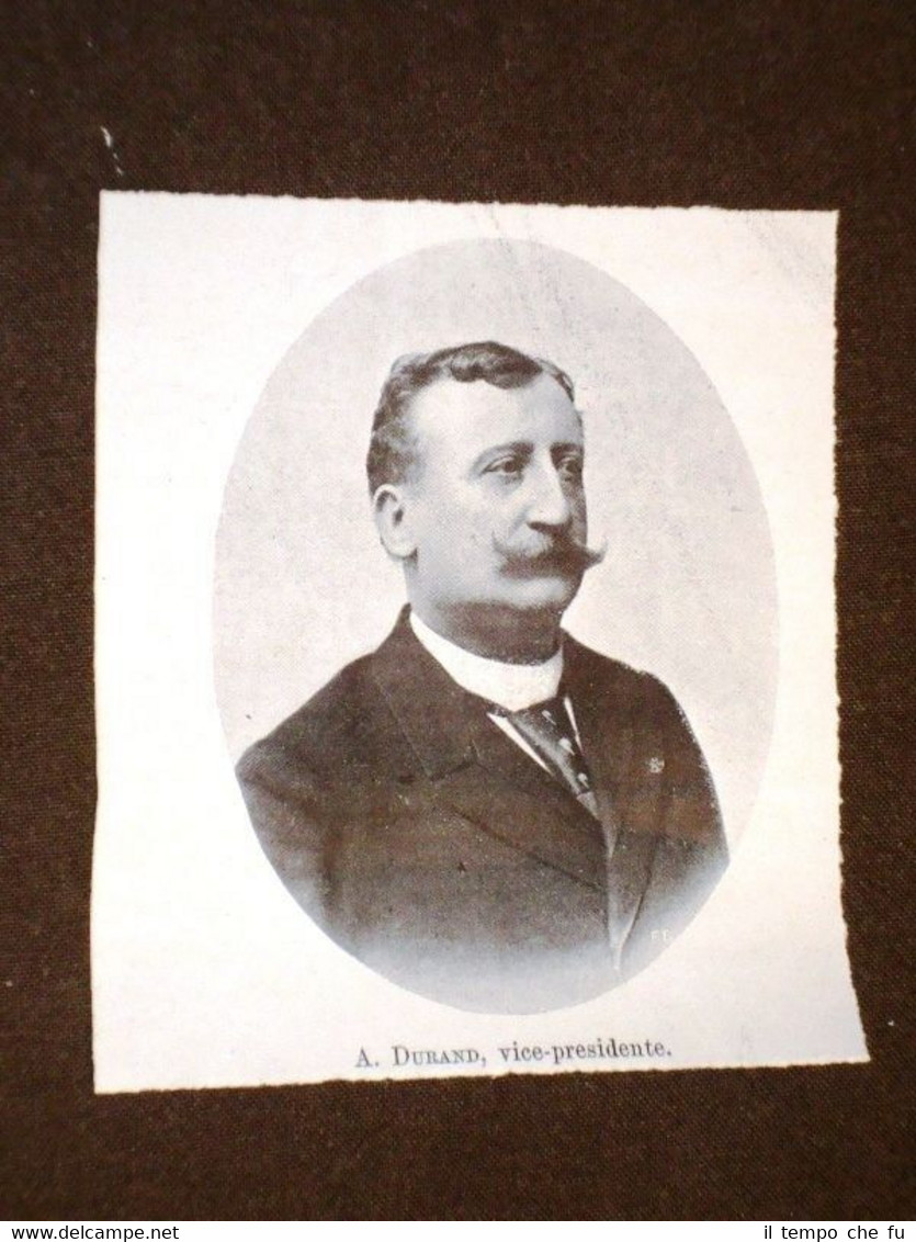 Componente Lega Franco - Italiana nel 1904 A. Durand Vice …