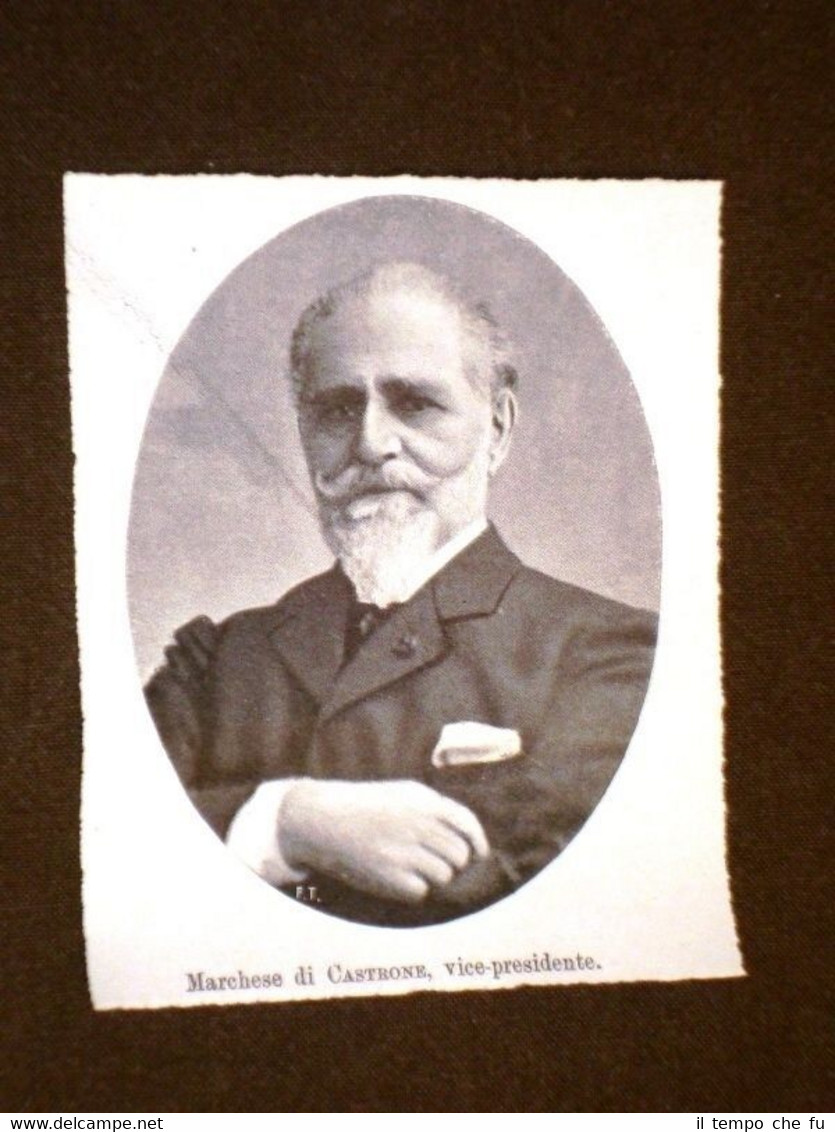 Componente Lega Franco - Italiana nel 1904 Marchese di Castrone …