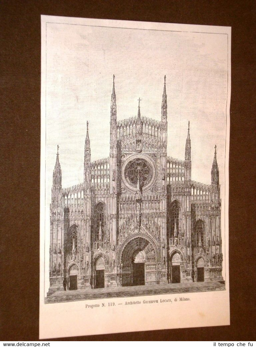 Concorso per la facciata Duomo di Milano del 1877 Progetto …