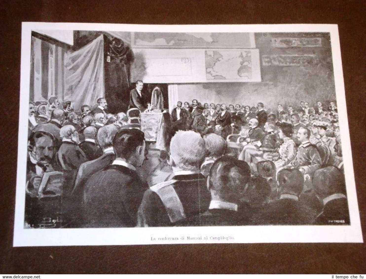Conferenza di Marconi al Campidoglio nel 1903 + Marconi e …