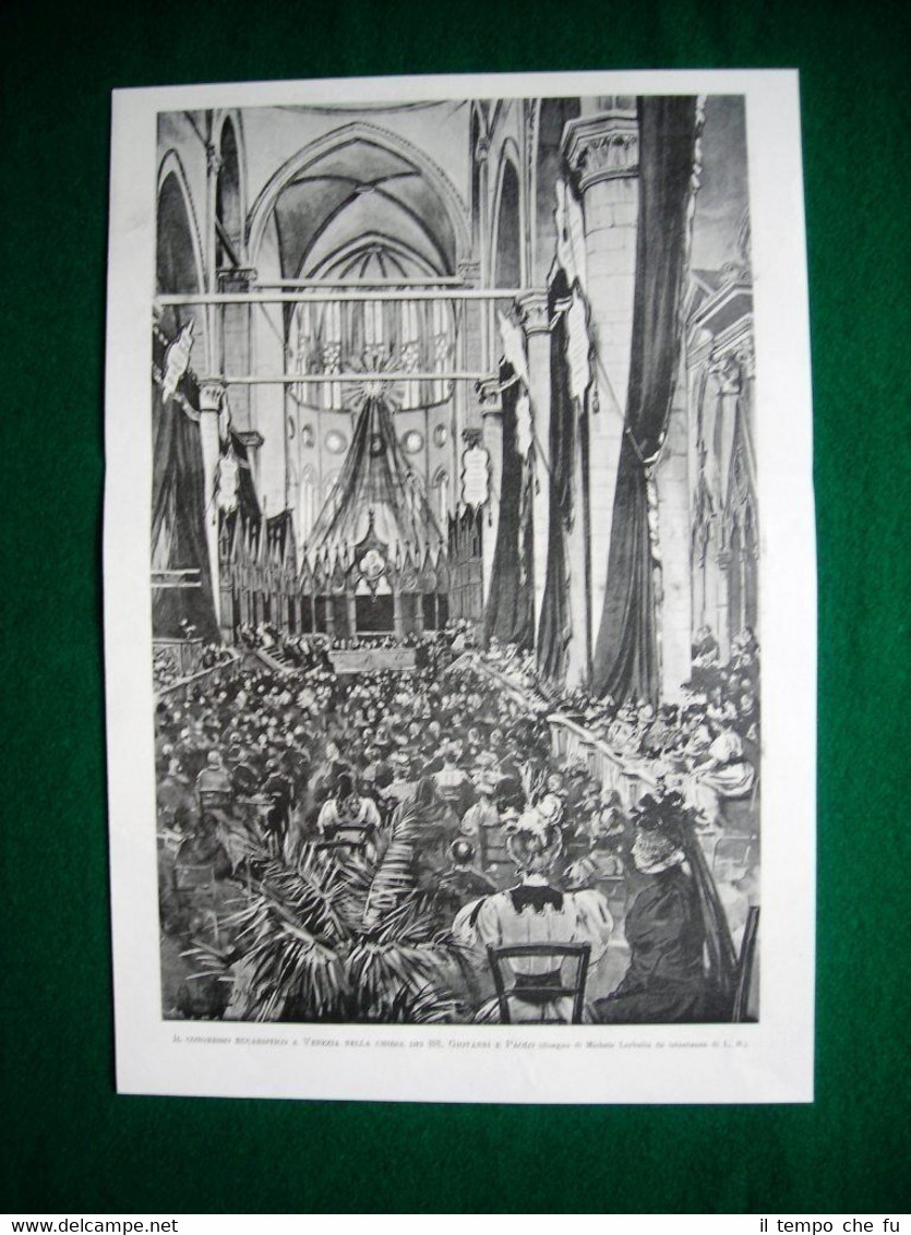 Congresso Eucaristico Venezia 1897 + Principe Enrico d'Orlèans