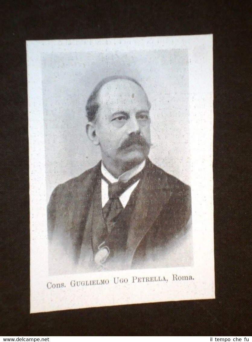 Cons. Guglielmo Ugo Petrella di Roma Senatore in Italia nel …
