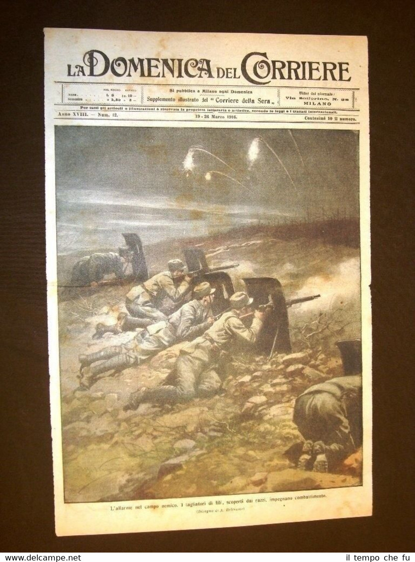 Copertina La Domenica del Corriere 19 - 26 marzo 1916 …