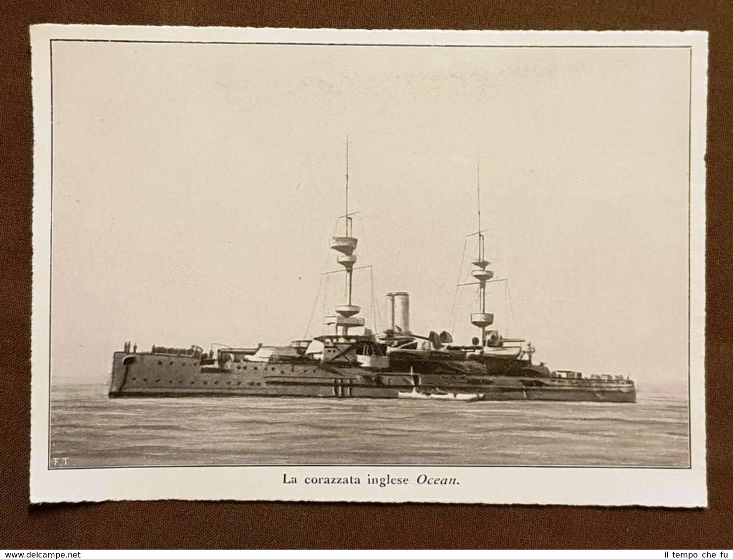 Corazzata inglese Ocean Affondata Dardanelli 1915 WW1 Prima guerra mondiale