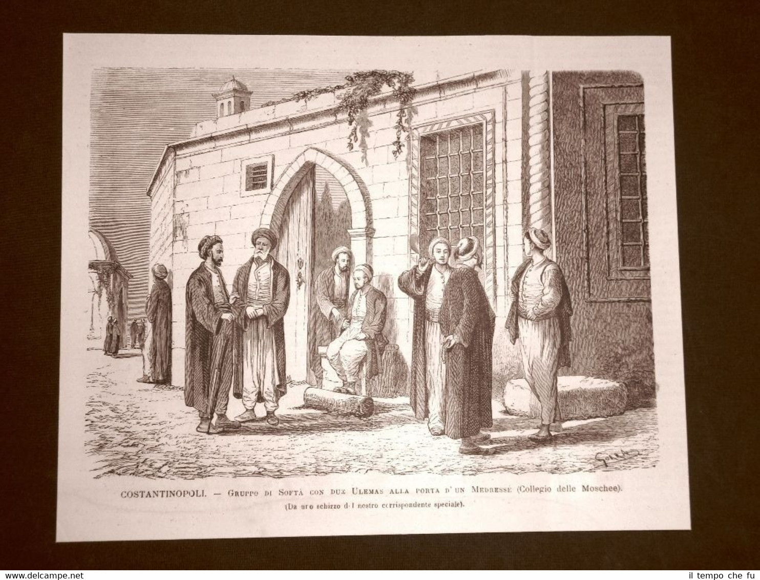 Costantinopoli o Istanbul nel 1876 Softà e Ulemas porta d'un …