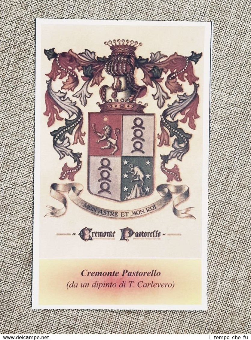 Cremonte Pastorello Famiglia nobile Stemma Annuario nobiltà Giornale araldico