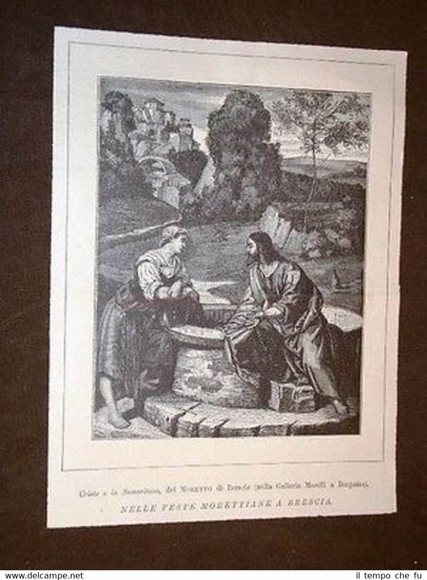 Cristo e Samaritana Alessandro Bonvicino o il Moretto