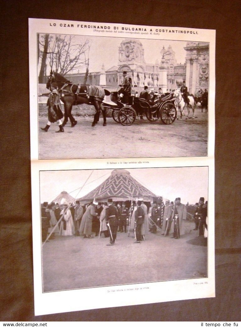 Czar o Zar Ferdinando di Bulgaria a Costantinopoli nel 1910 …