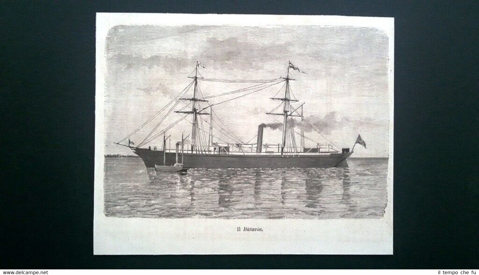 Da Genova a Batavia, di Antonio Bottoni: Il Batavia Incisione …