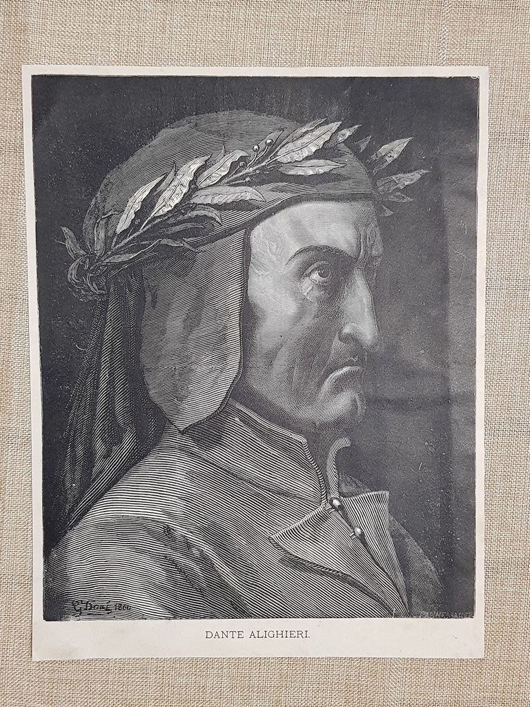 Dante Alighieri o Alighiero Poeta e scrittore Incisione di Gustave …