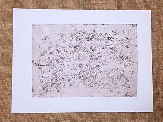Dante Alighieri Traditori Divina Commedia Inferno Canto XXXIII Botticelli 1946