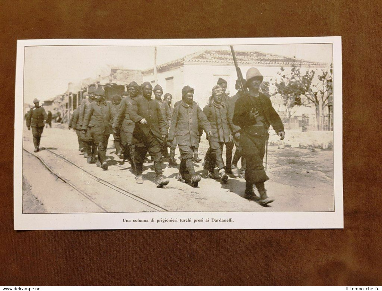Dardanelli nel 1915 Colonna di prigionieri di turchia WW1 Prima …