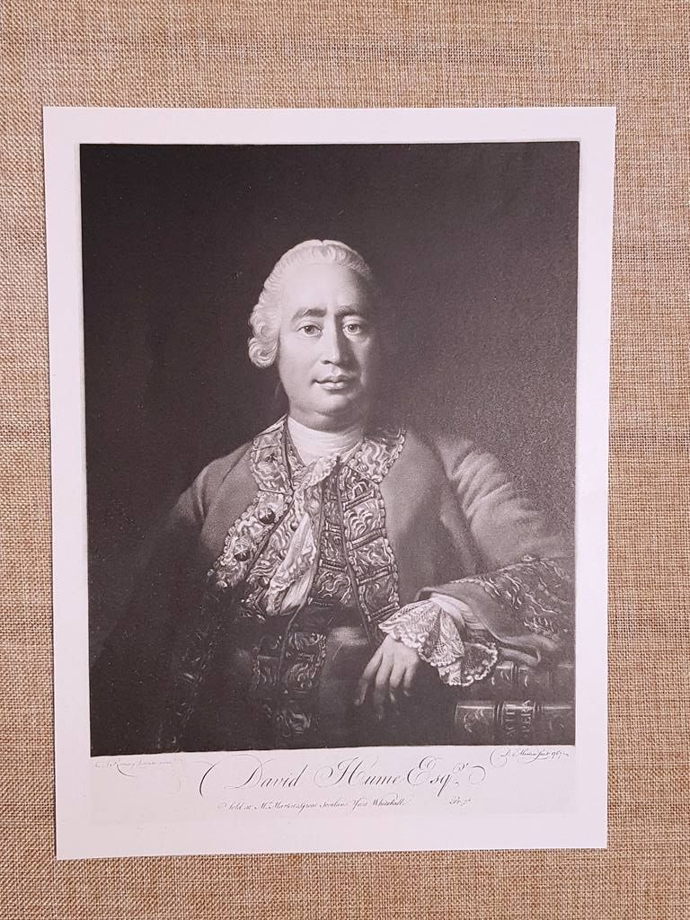 David Hume Filosofo Scozia Scetticismo Trattato Natura Umana Incisione del …