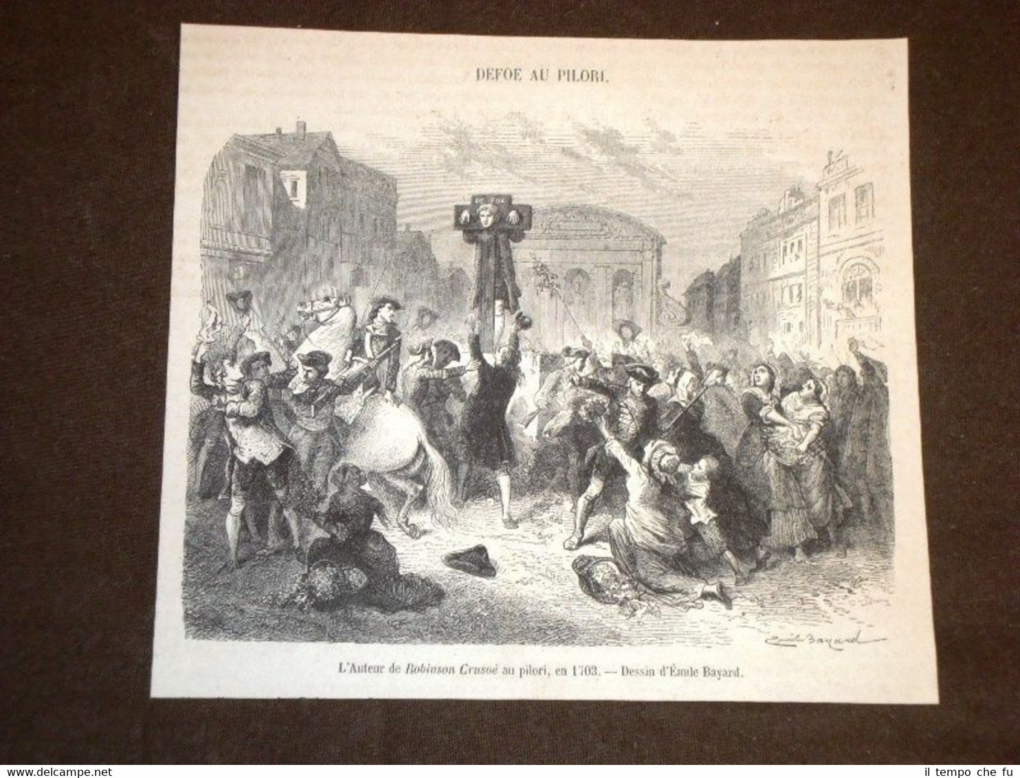 Defoe Autore di Robinson Crusoé alla berlina Pubblica gogna