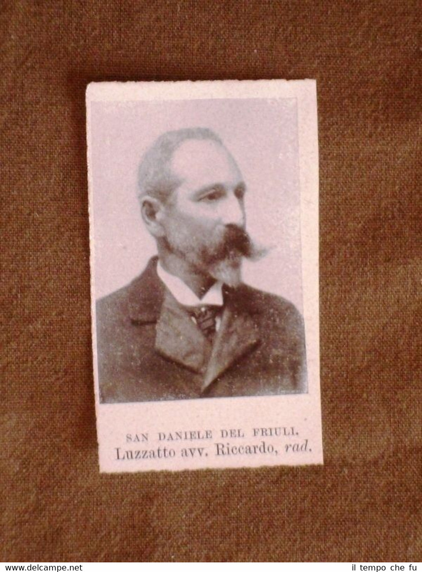Deputato 1909 Luzzatto Riccardo di San Daniele del Friuli e …
