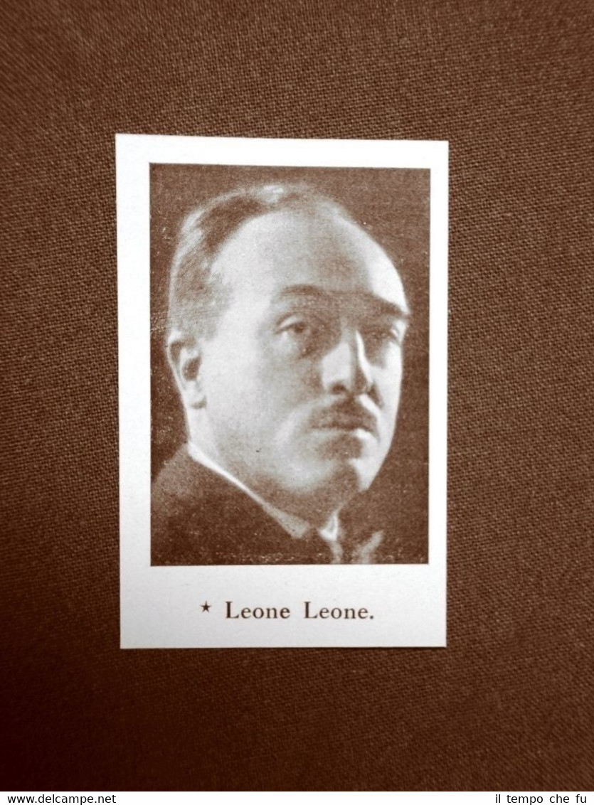 Deputato d'Italia nel 1924 Onorevole Leone Leone