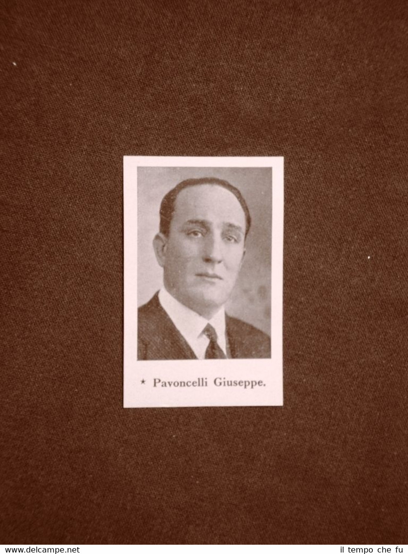 Deputato d'Italia nel 1924 Onorevole Pavoncelli Giuseppe e Bianchi Michele