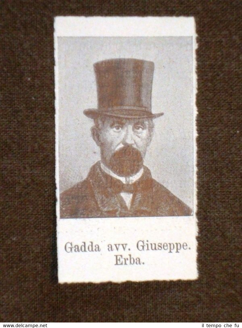 Deputato del 1° Parlamento d'Italia 1861 Avvocato Gadda Giuseppe di …