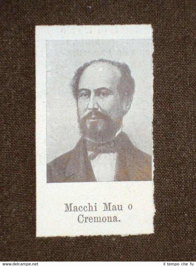 Deputato del 1° Parlamento d'Italia 1861 Macchi Mauro di Cremona